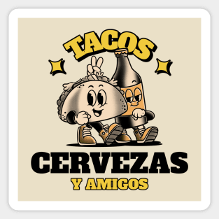 Tacos & Cervezas Beer Lover Friends Amigos Sticker